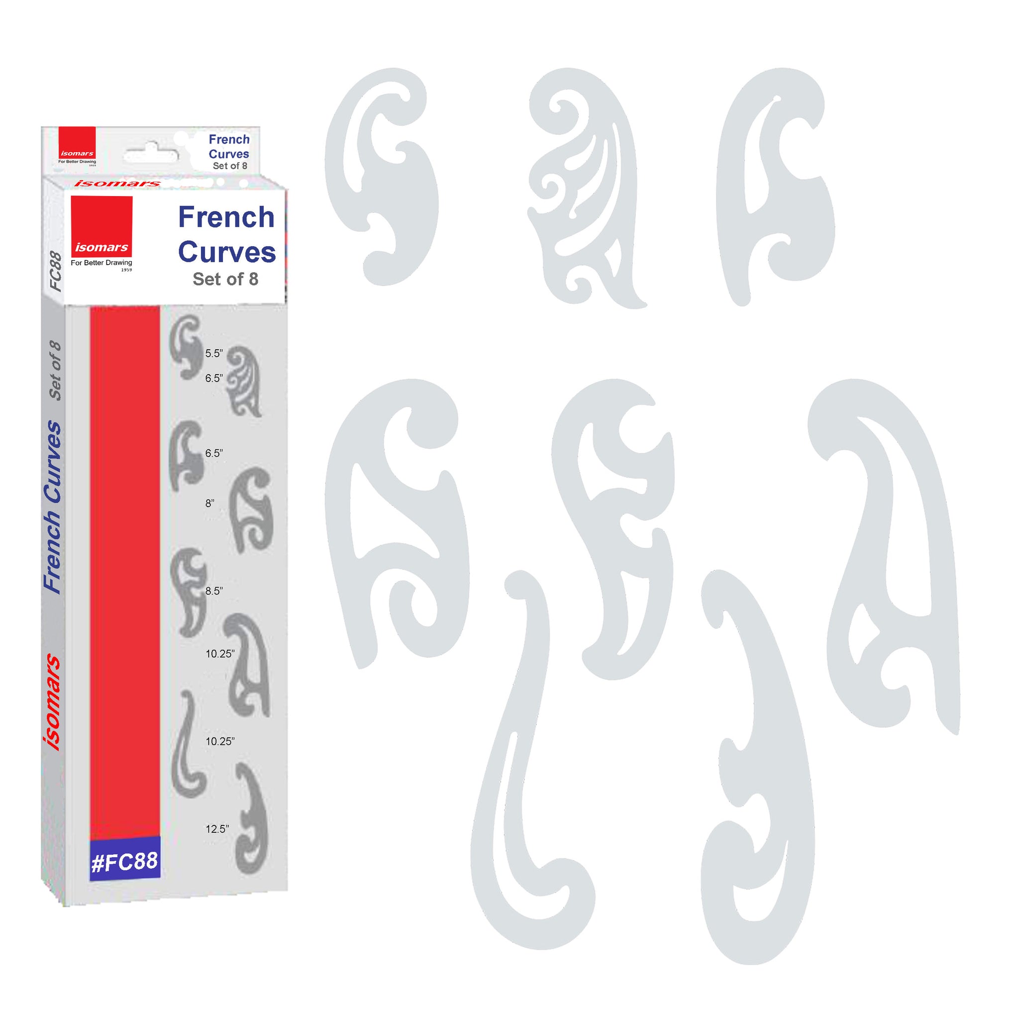 French Curve set